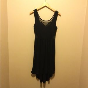 Monteau-Black High/Low Dress